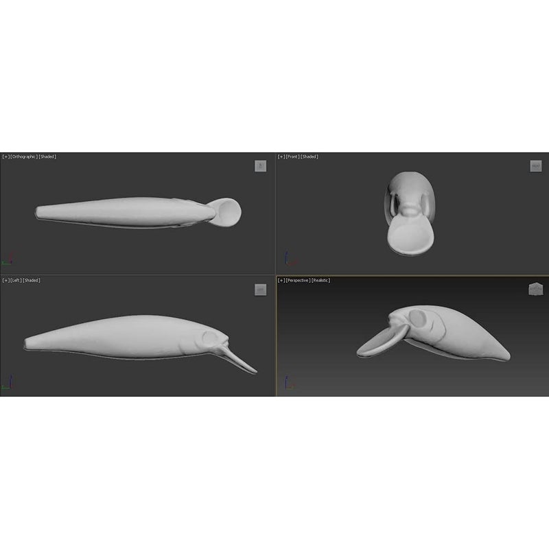 wLure 10 Blank Unpainted Minnow Crankbait Topwater Lipless Jerkbait Fishing Lures V3 (UPM762P10) - Image 4